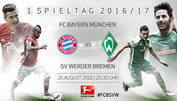 Bayern vs. Bremen zum Bundesligastart