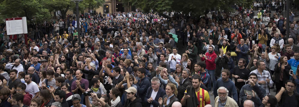 Barcelona Streik Referendum