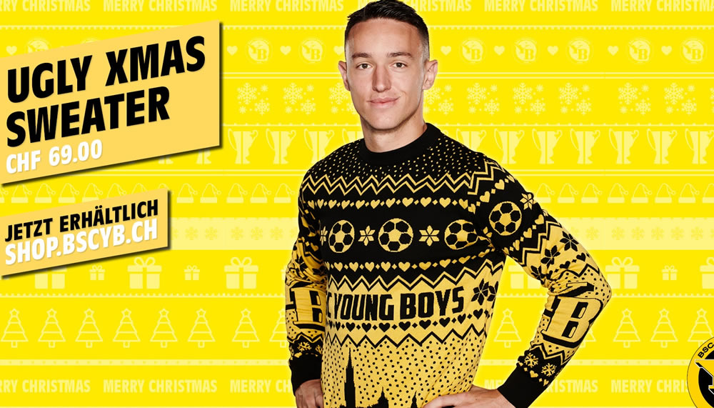YB verkauft einen Weihnachtspulli und findet ihn hässlich