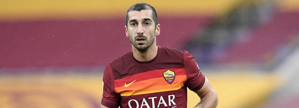 Mkhitaryan veste camisa 77 da Roma 