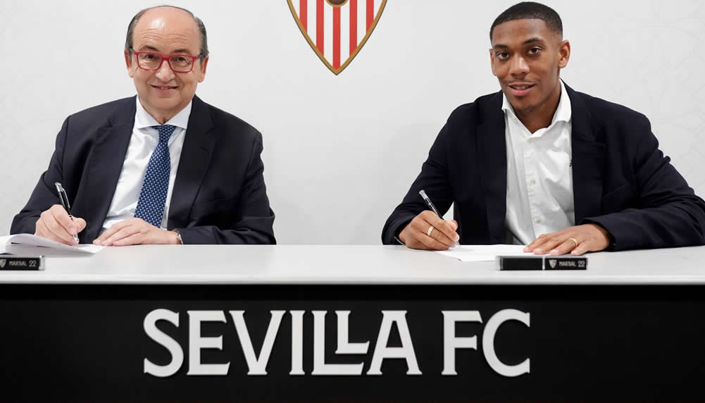Der FC Sevilla bestätigt die Ankunft von Anthony Martial