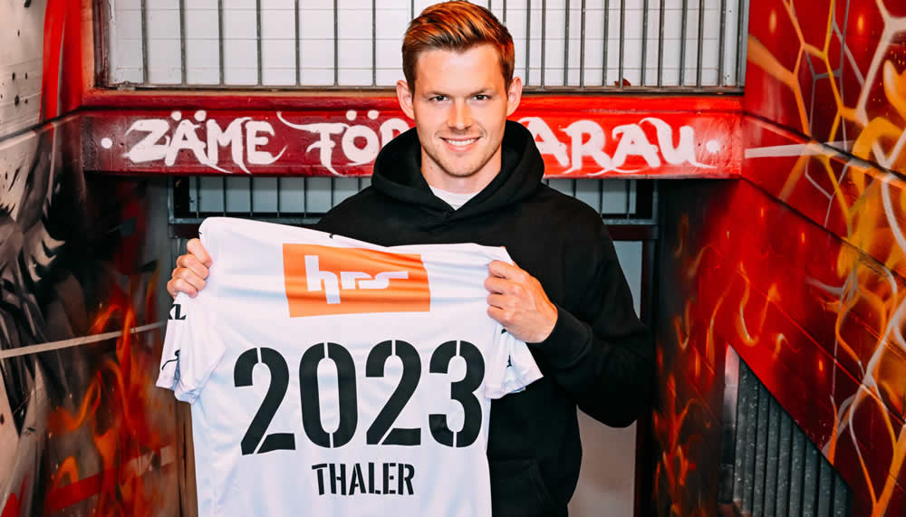 Vertrag verlängert: Marco Thaler hält dem FC Aarau die Treue