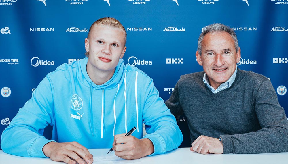 Wechsel abgeschlossen: Manchester City präsentiert Erling Haaland