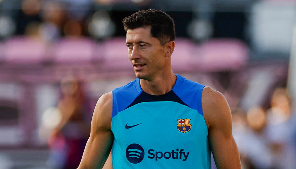 Geldprobleme: Robert Lewandowski ist für Barça noch nicht spielberechtigt