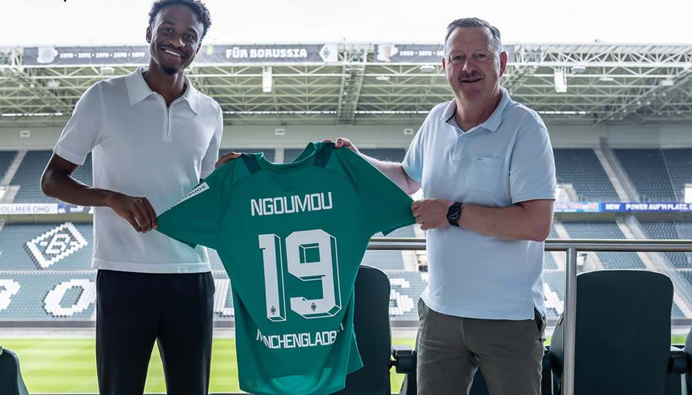 Gladbach stellt Sturmrakete Nathan Ngoumou vor