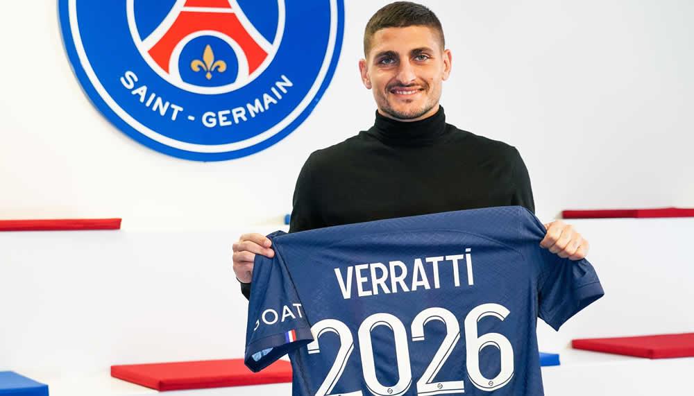 Marco Verratti verlängert seinen Vertrag bei PSG