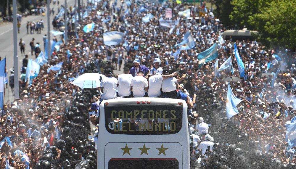 Aufnahmen So wild feierten die Argentinier den WMErfolg