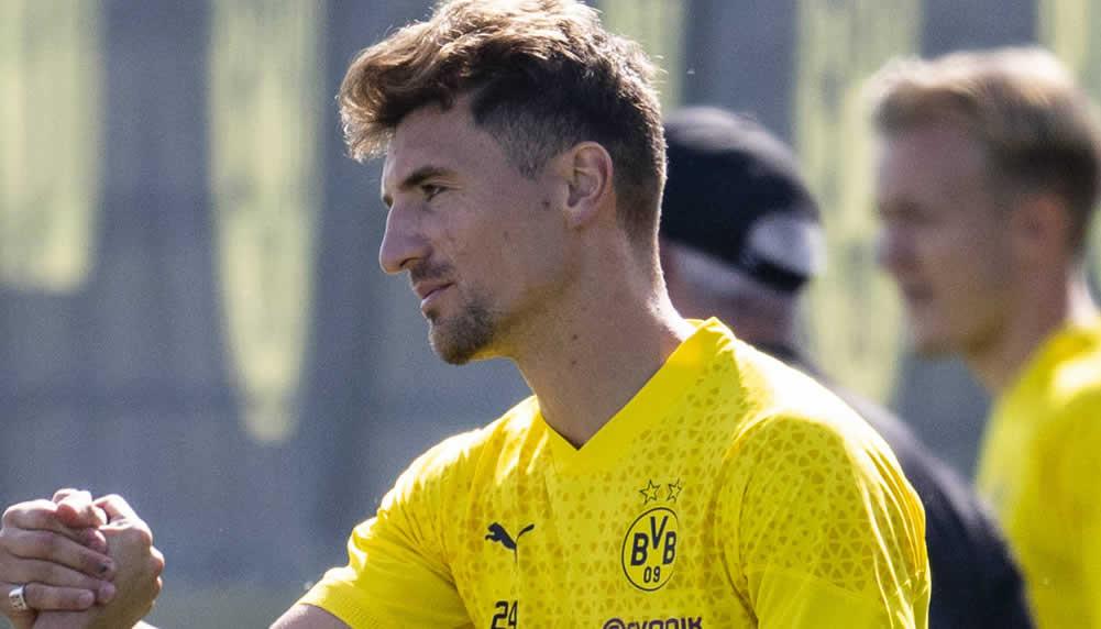 Thomas Meunier vorerst zurück im BVBTraining