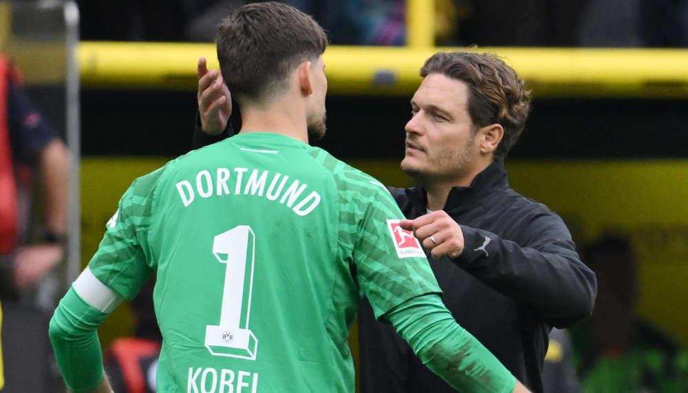 BVB-Trainer Edin Terzic frohlockt nach Kobel-Verlängerung