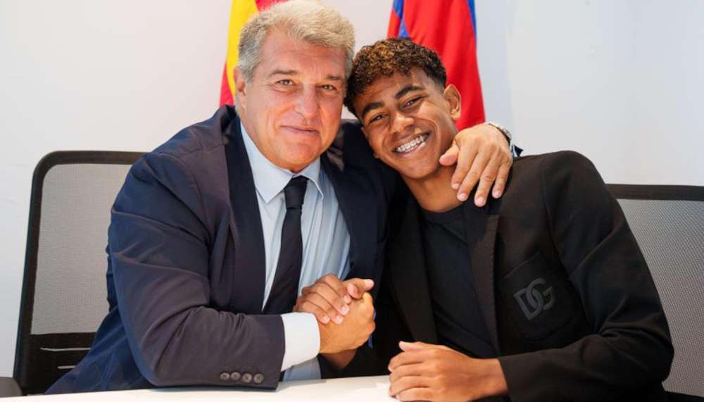Perfekt: Barça bindet Jungstar Lamine Yamal bis 2026