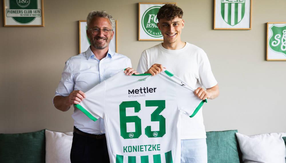 Der FCSG begrüsst einen neuen Profi: Corsin Konietzke