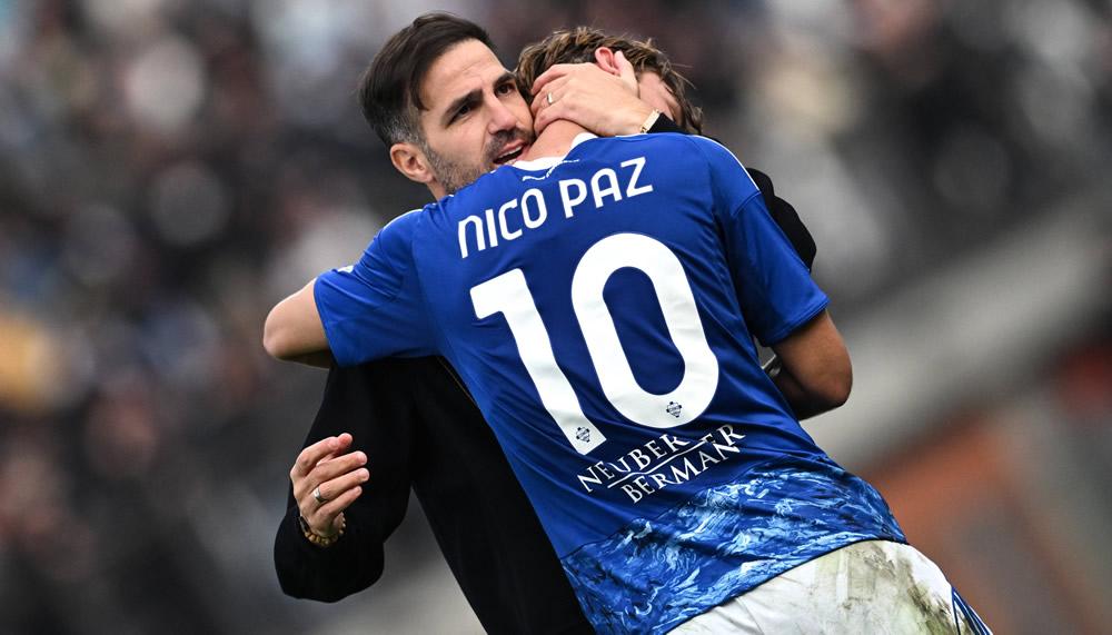 Nico Paz Cesc Fabregas 1000 imago