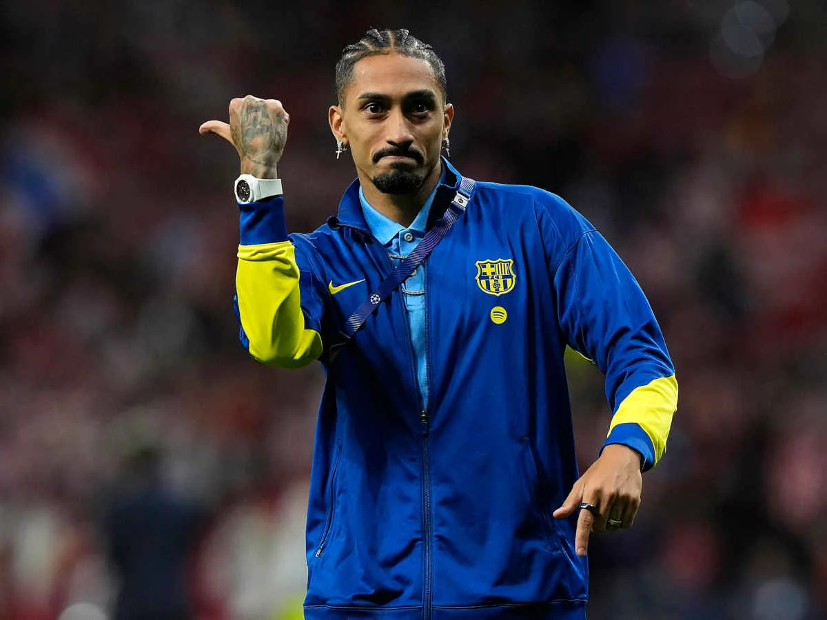 Raphinha entschuldigt sich für Diss und Geste gegen Atlético-Fans